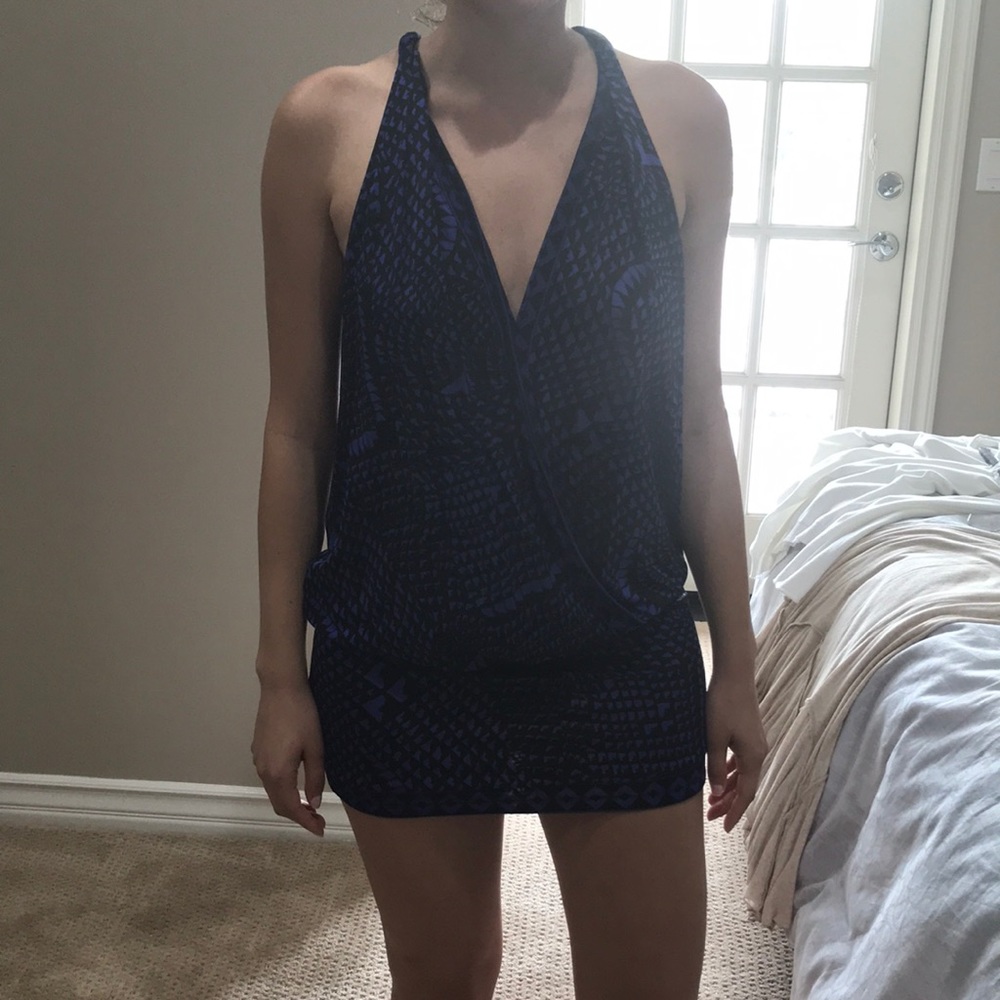 BCBG purple and black dress